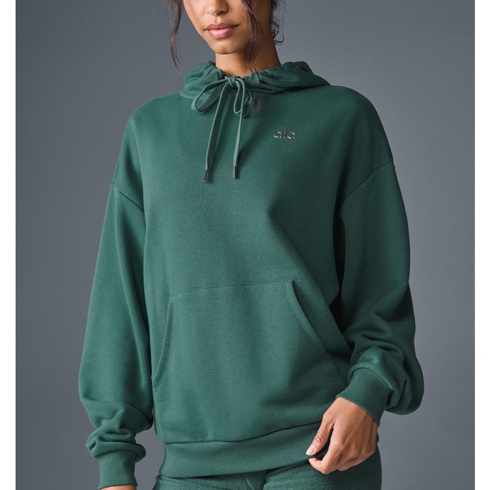 ALO Yoga Forest Green Hoodie Sweatshirt